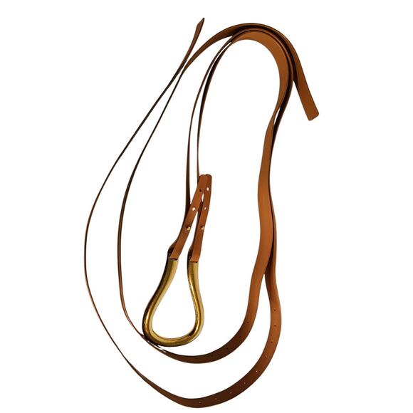 Bottega Veneta Double Strap Horsebit Buckle Belt Leather Wide - Picture 5 of 6